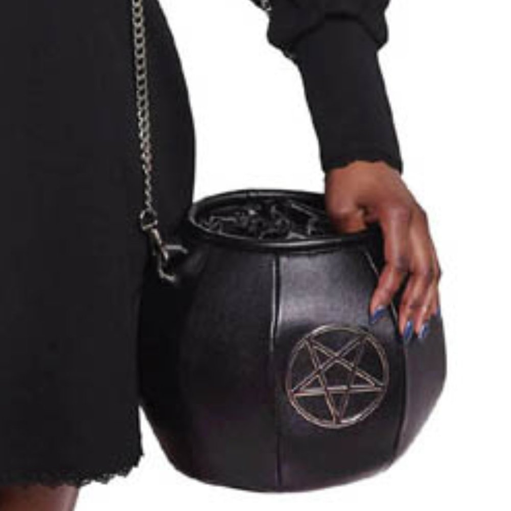 Killstar witch Cauldron Handbag Purse nwt RARE - Picture 7 of 16